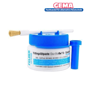 Fittingslötpaste CU-Rofix 3 Spezial Flussmittel mit Pinsel 🖌️ für Kupferrohre in Heizungsinstallationen 🔧