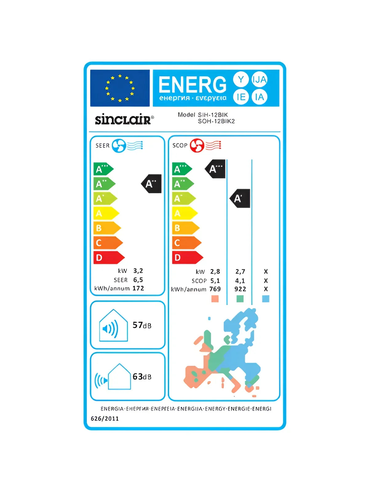 Keyon Split-Klimaanlage YAA1FB6 mit Frostschutz Funktion.