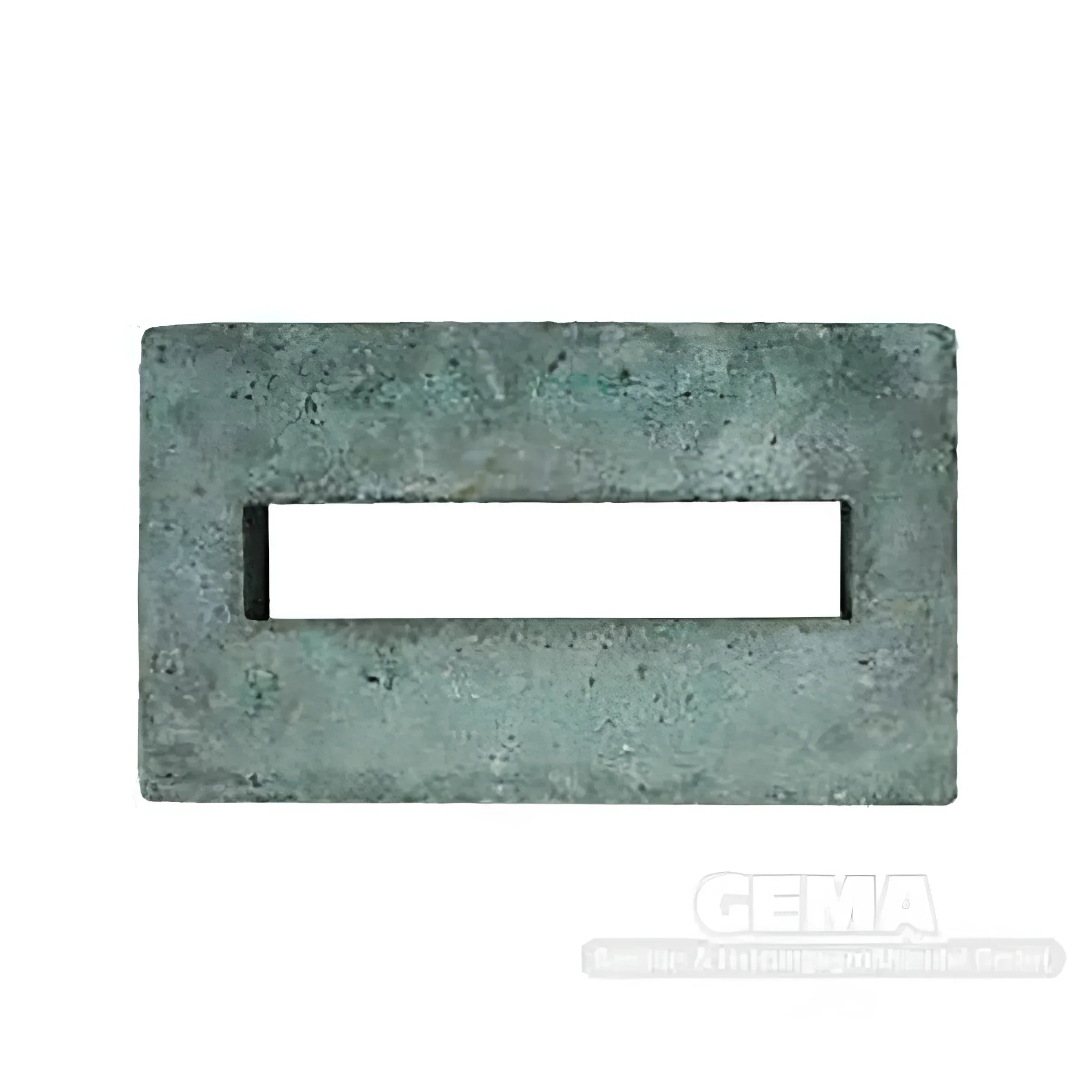 Rectangular verdigris metal frame for Festbrennstoffkessel Irleh Plus Heizkessel Irleh Plus passend