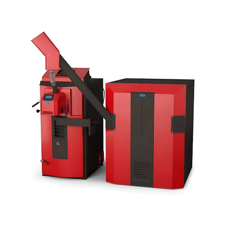 Komplettpaket Attack SLXCP 20 kW Pelletskessel mit Hygienespeicher.