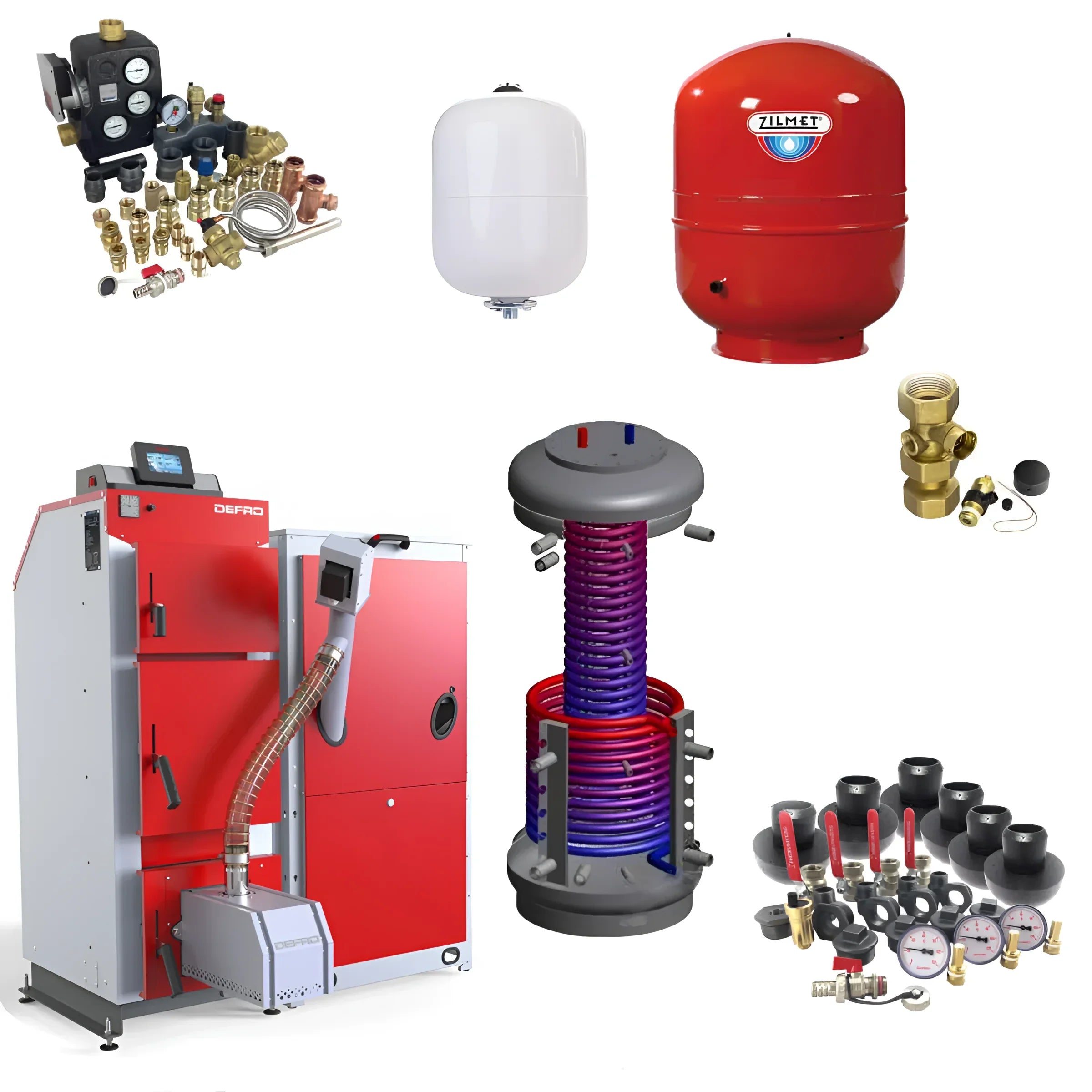 Defro Komfort Ekopell 14 kW Holz- und Pelletsheizungssystem 🔥 mit modernster Technik und hoher Energieeffizienz 💡🔧