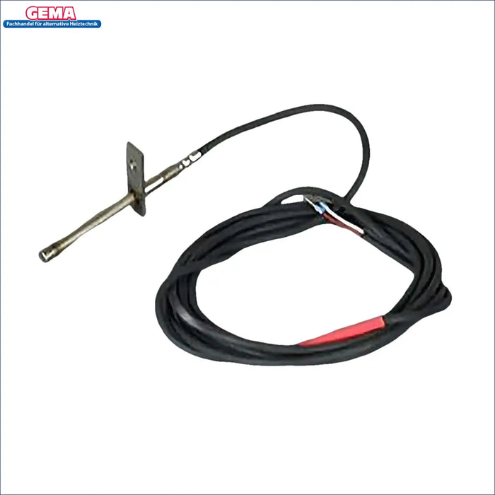 Metalltemperaturfühler mit schwarzem Kabel für Attack Abgassensor Heizkessel