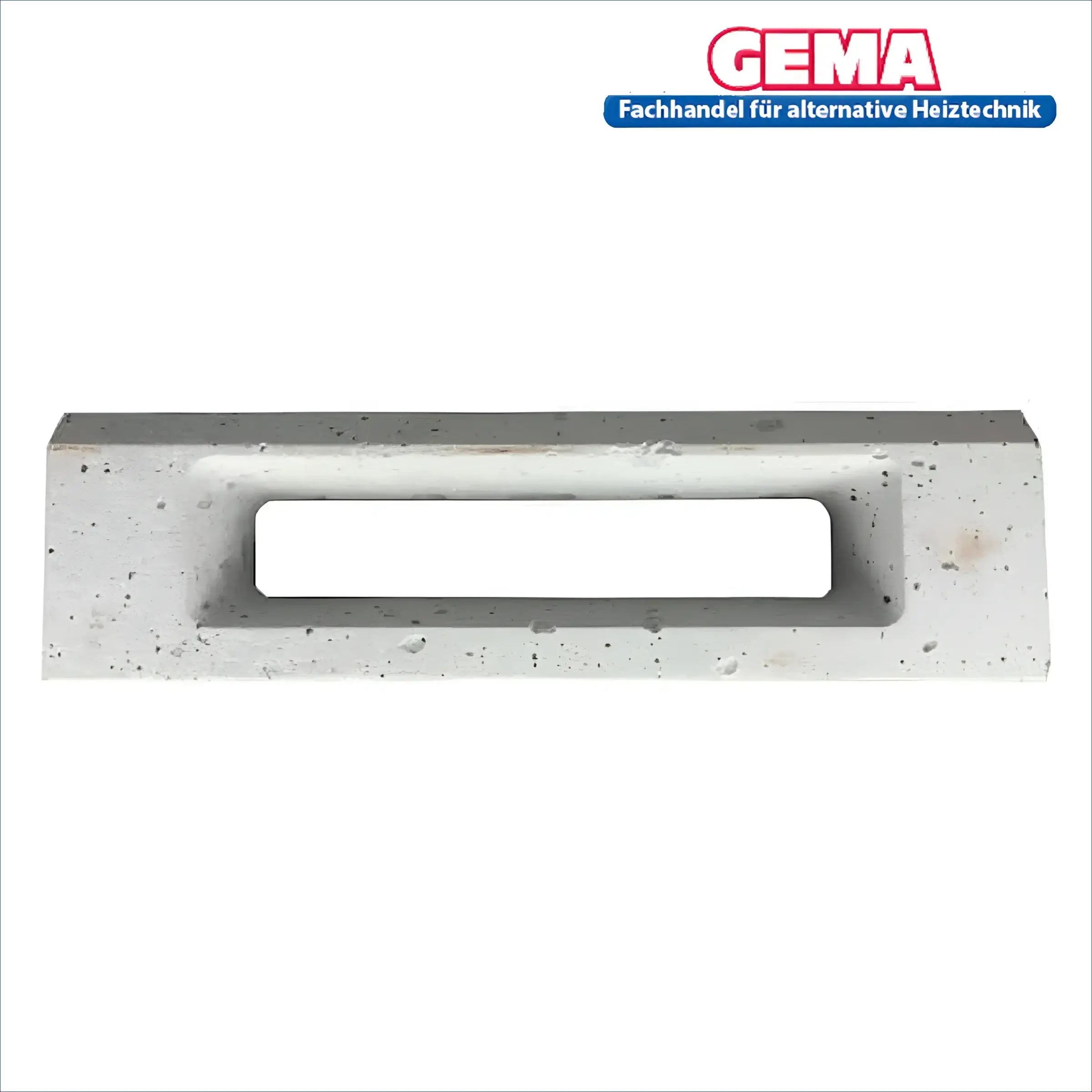 Original Defro Sekundärstein 80x400x95mm mit rechteckigem Betonblock und zentraler Nut