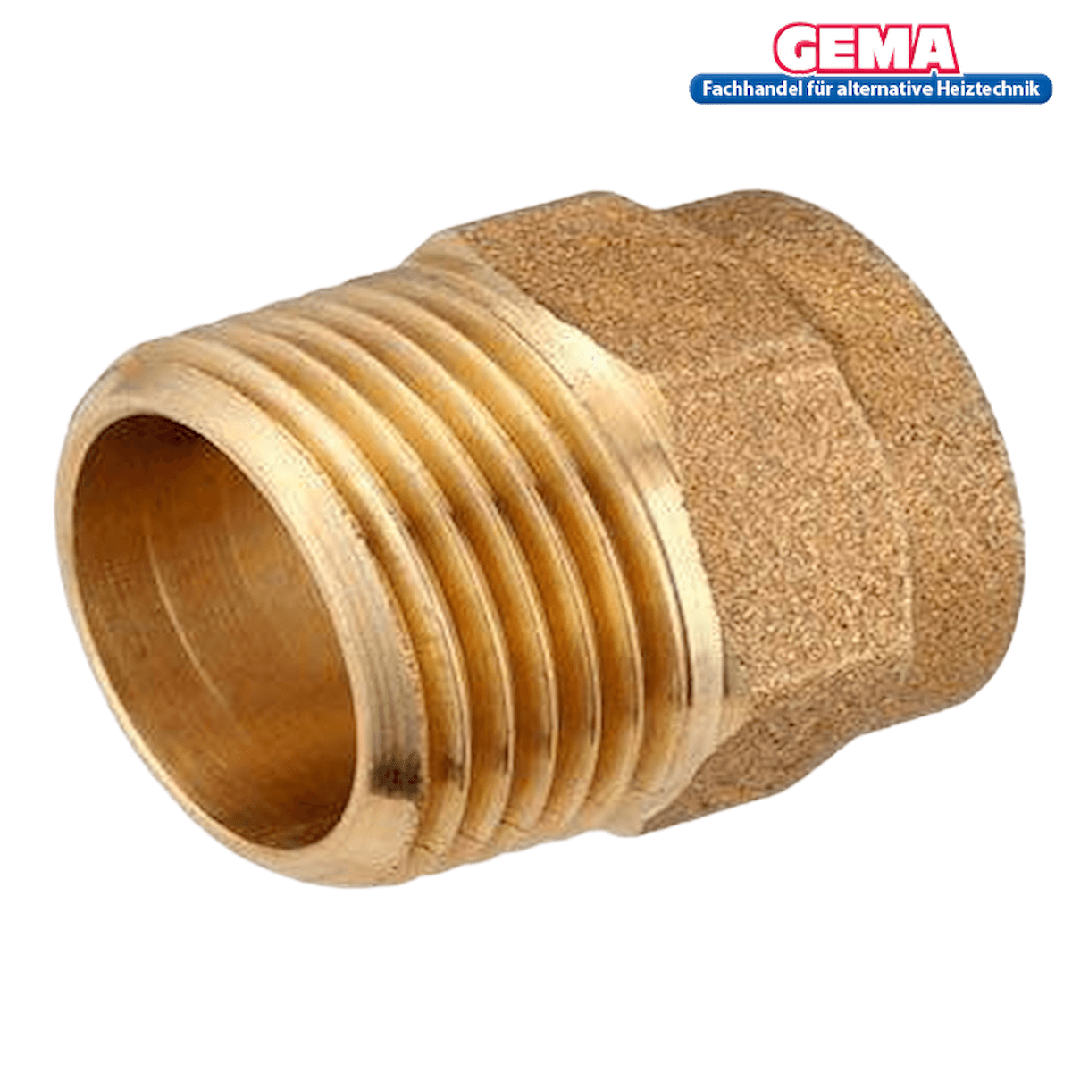 Brass threaded pipe fitting Kupfer Übergangsnippel für Rohrverbindungen