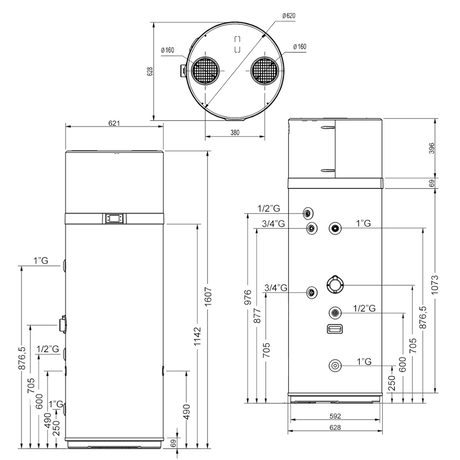 Daikin Altherma M HW 200 – Innovative Warmwasser-Wärmepumpe.