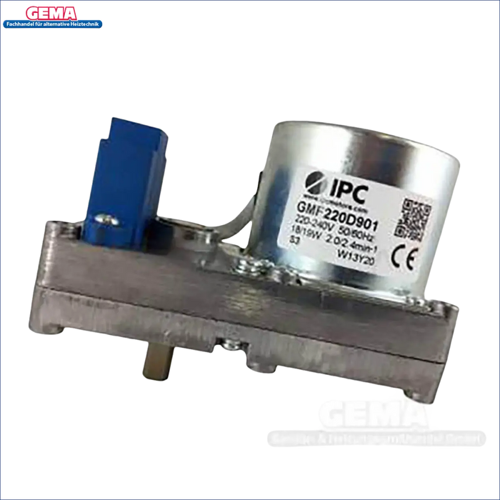 Silizium-Kupfer-Silber-Grau Elektromotor mit blauer Verbindung für Pelletkessel Thermoflux Pelling Eco 25