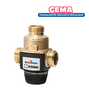 Dreiwegemischer ESBE VTC 422 aus Messing für effiziente Temperaturregelung.
