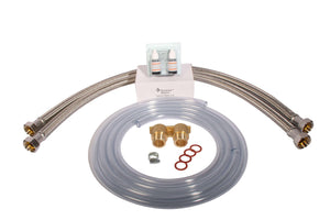 Plumbing installation kit für Wasserenthärtungsanlage Aqmos R2D2 mit Ventil BNT, Montageanleitung, physikalische Daten