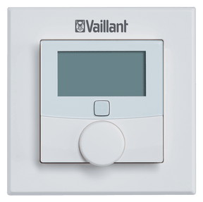 Einzelraumregelung ambiSENSE Weißer Digitaler Thermostat für sicheren Betrieb.