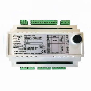 Elektronischer Erweiterungsmodul C für GEMA Control mit weißen Gehäuse und grünen Anschlussklemmen