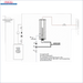 Schematische Darstellung des Wassereheizungssystems für Durchlauferhitzer MDC 400 plus Heizstab 3 kW