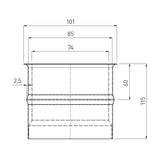 Rauchrohr für Pelletöfen.