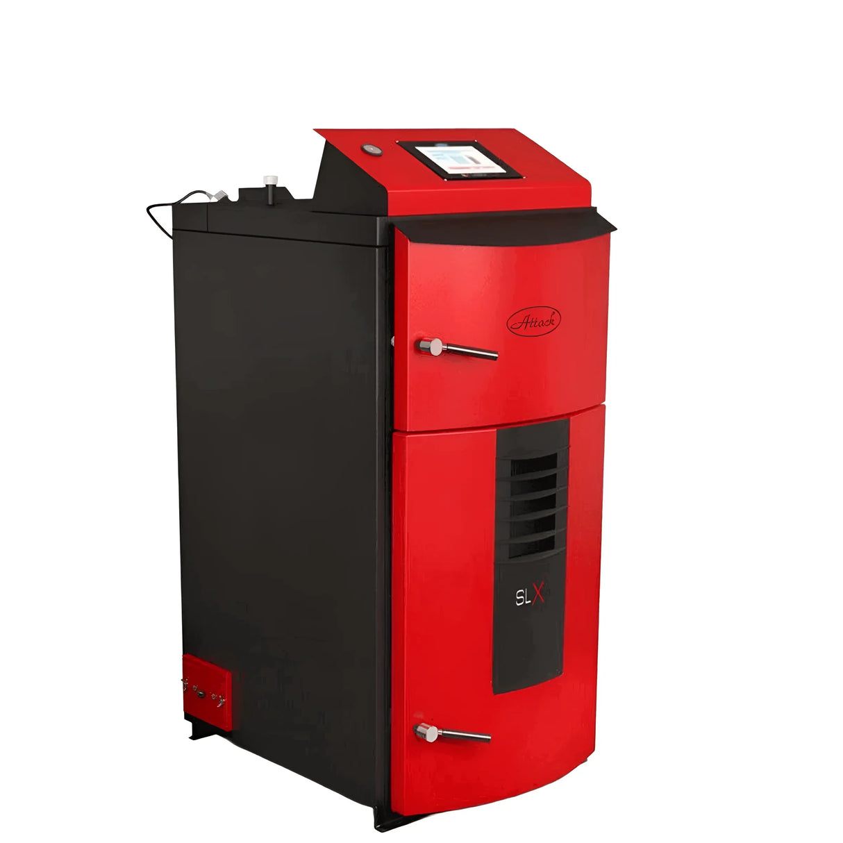 Komplettpaket Holzvergaser Attack SLX Lambda Touch 35 kW mit Pufferspeicher.