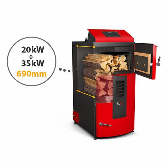 Attack SLX chaudière combinée pour bois et pellets 20 kW