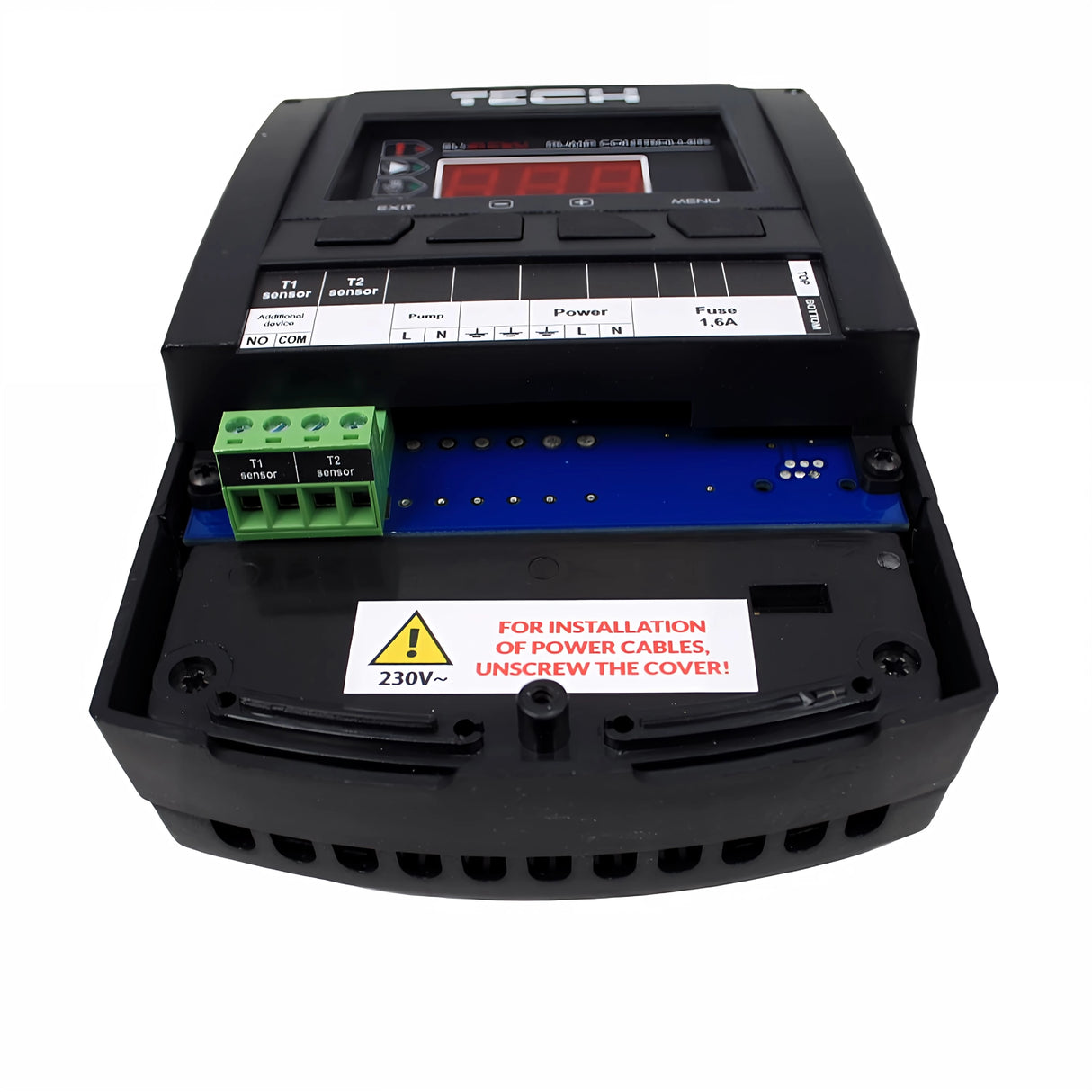 Tehniliste temperatuuride erinevuse kontroller EU-21 CWU LED-ekraaniga