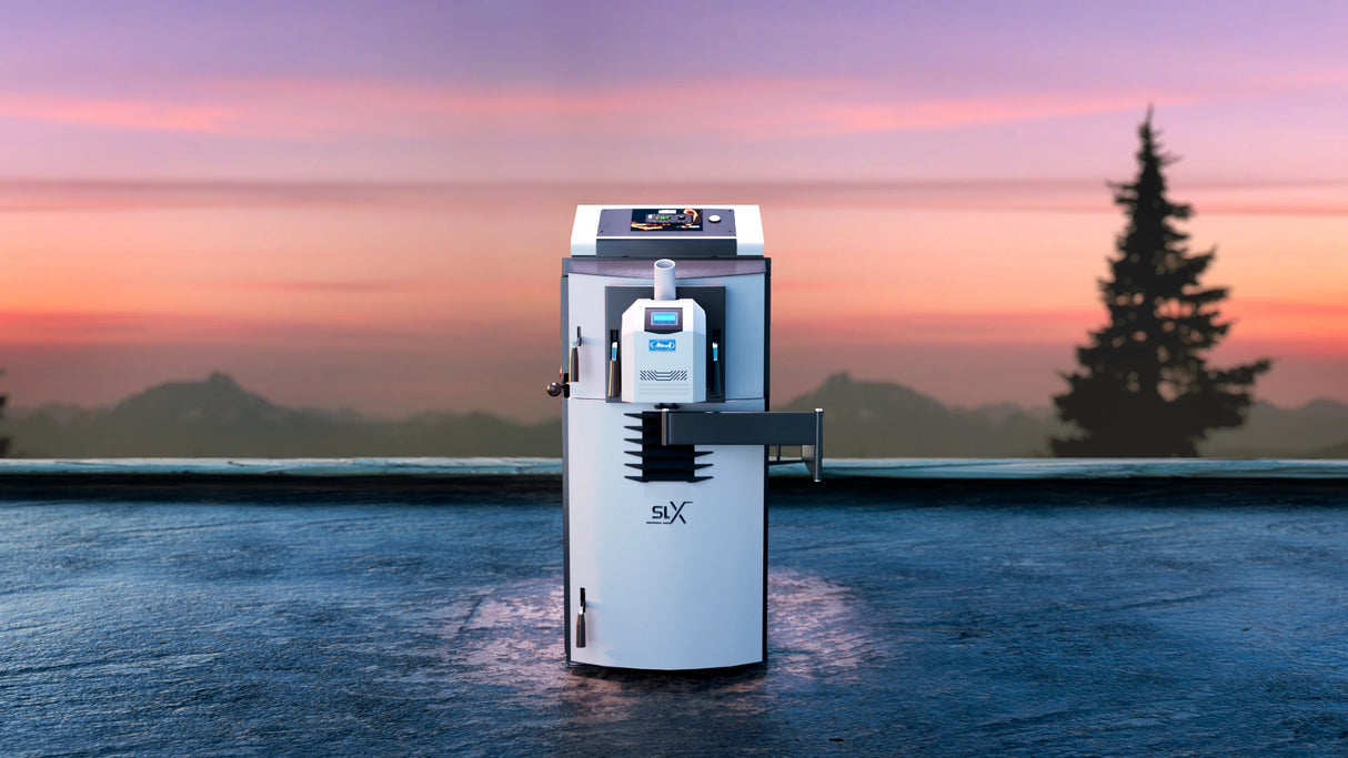 Kombinovaný kotol Attack SLX 35 kW - drevo a pelety - účinný & Versatilný