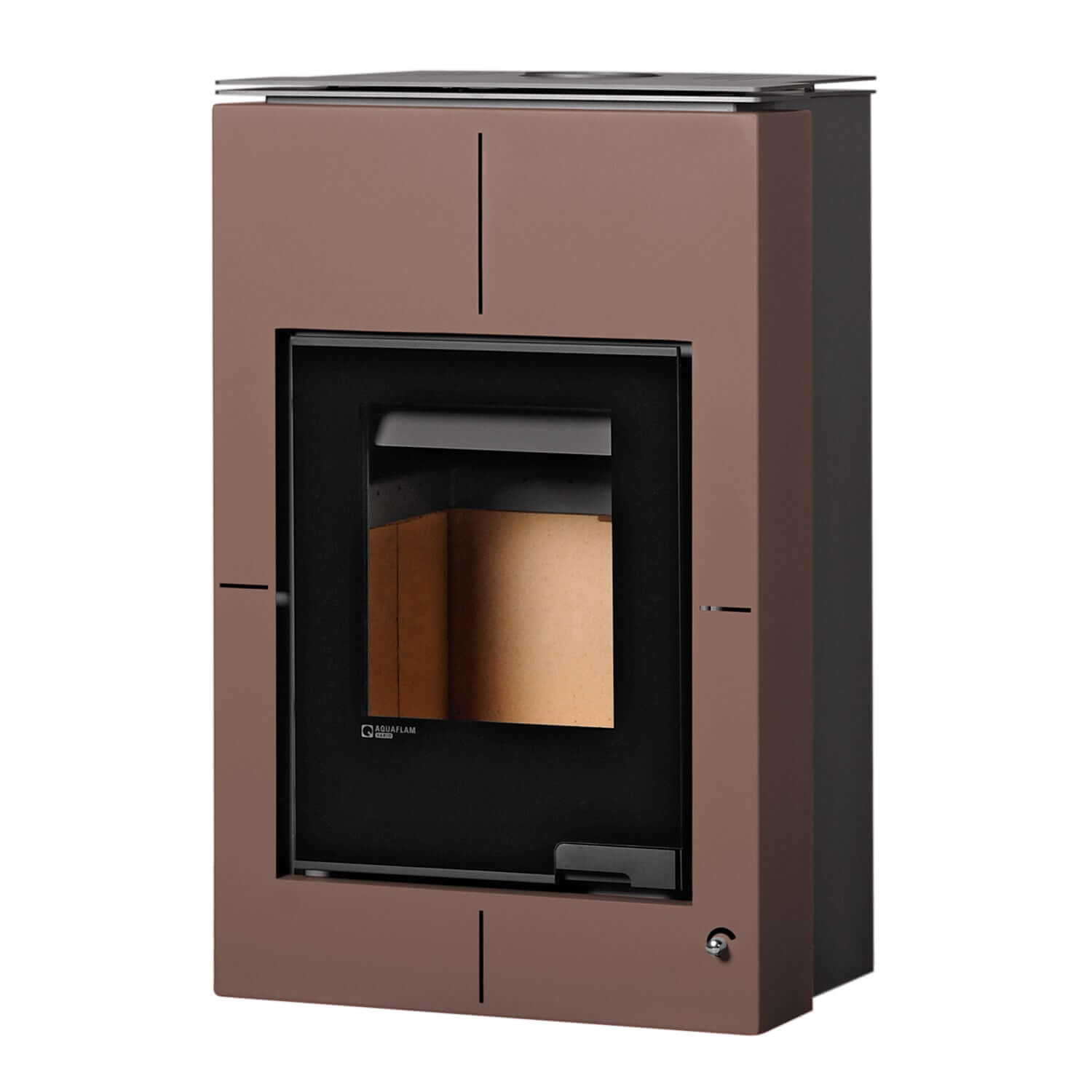 Vario Saporo 🌊 Kaminofen von Aquaflam, 11 kW Leistung, robustes Design, ideal für Heizungssysteme.