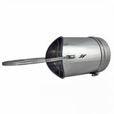 Zugbegrenzer Edelstahl Universal mit Rauchrohradapter und Dichtlippe.