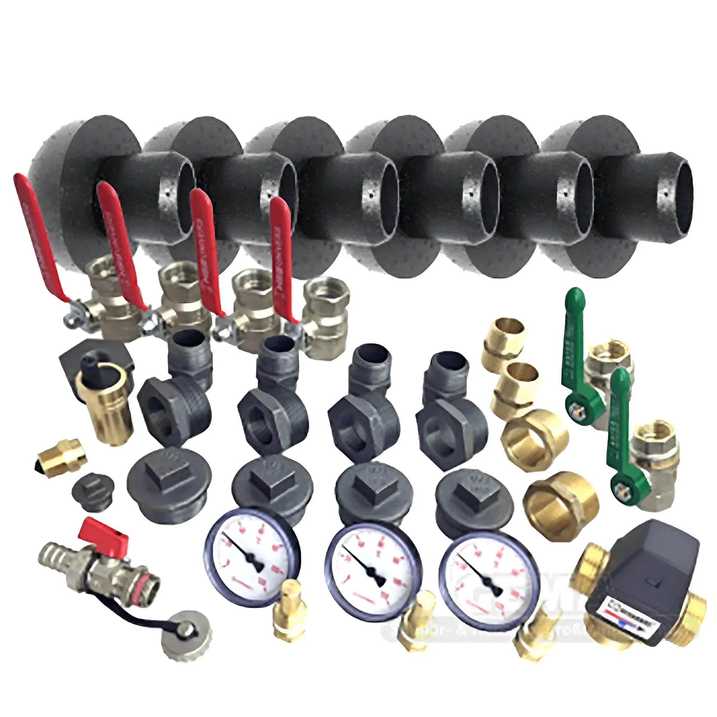 Heizeinheit Zubehörset: Ventile, Druckmesser & Anschlusskomponenten für Thermoflux System 🔧💧