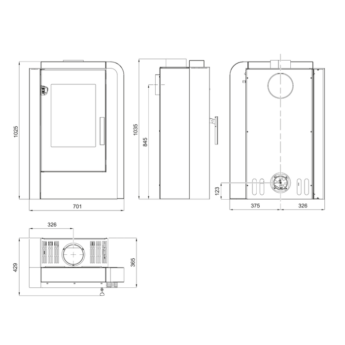 Poêle à bois Aruba Easy de Haas + Sohn 6 kW