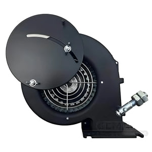 Schwarzer Gebläse WPA 117 mit verstellbarem Deckel, elektronischer Steuerung, Optima Komfort Plus