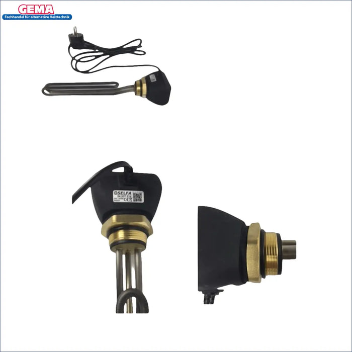 Immersionsheizer mit Thermostat für Elektroheizstab Einschraubheizkörper 1,5-3kW