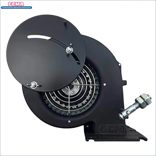 Schwarzer Metallgebläseventilator mit verstellbarem Abdeckschutz für Gebläse WPA 117