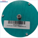 Rundes tealfarbendes Gebläsemotor-Komponenten mit Zentralanschluss und Barcode-Label