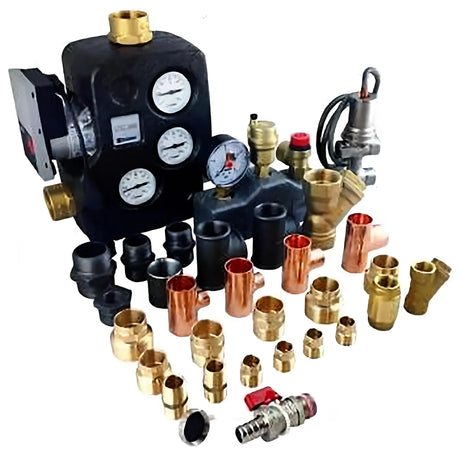 Heizkessel Basis - Paket 25 kW mit Euro Rückschlagventil und Profipress Kupfer T - Stück - GEMA Shop