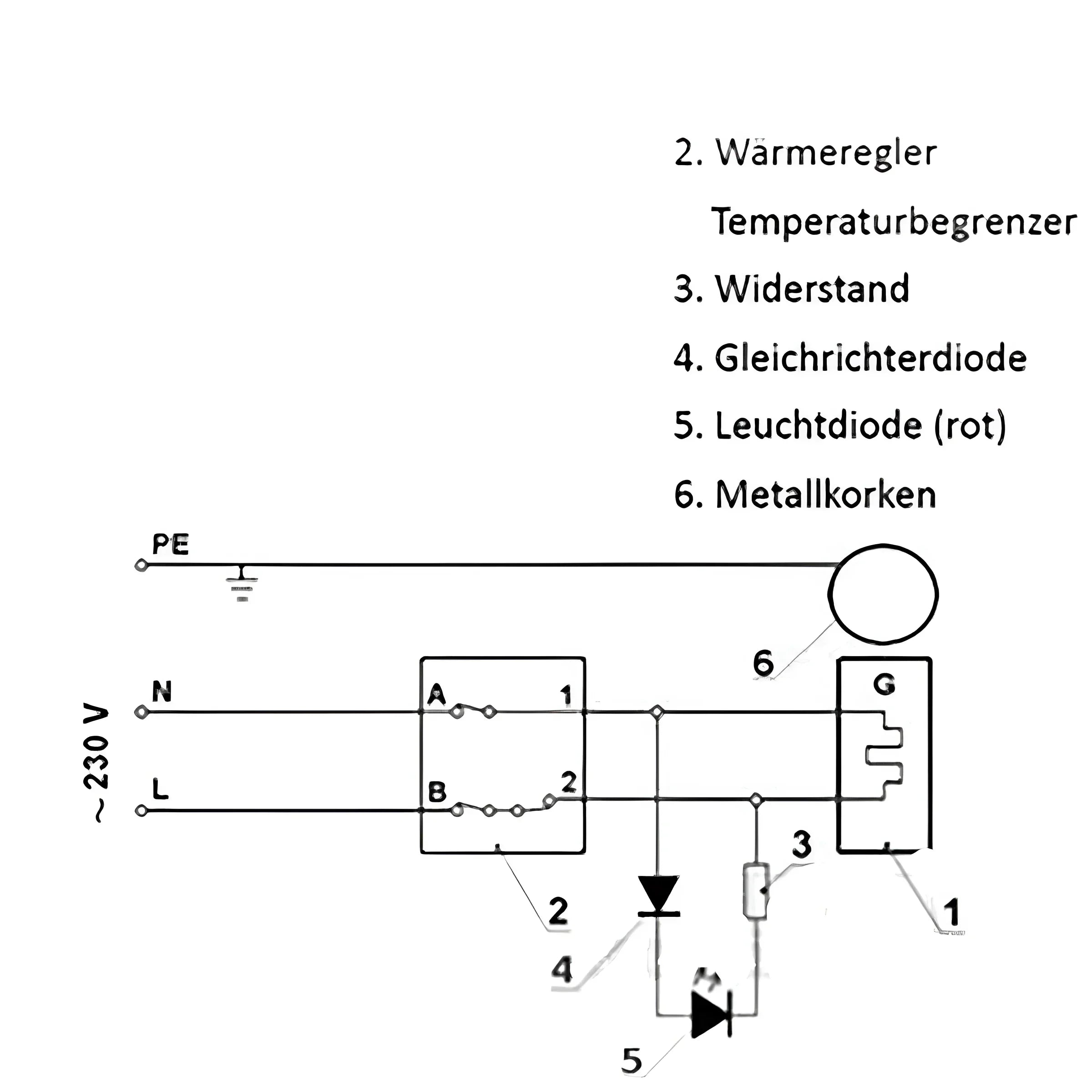 Heizpatrone, Heizstab  230V  1¼" AG   1,5 kW - 230V   PV geeignet.