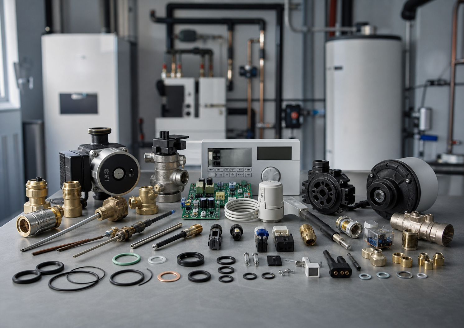 Viessmann Ersatzteile für Heiztechnik und Systemkomponenten in sauberer Werkstattumgebung