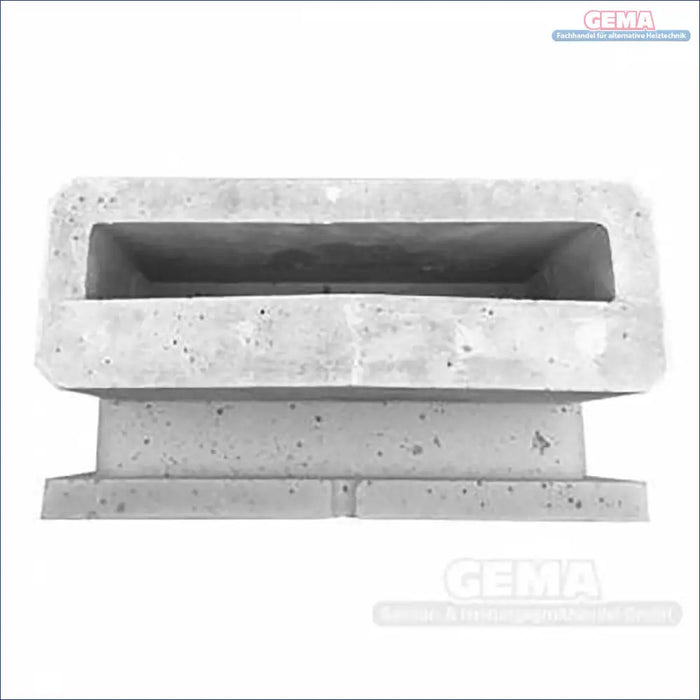 Rechteckiges Betongefäß mit Rillen, ideal für Heim und Gartenpflege