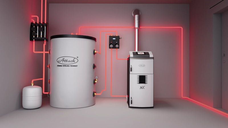 Gazéificateur à bois 40 kW ATTACK SLX 40 Profi
