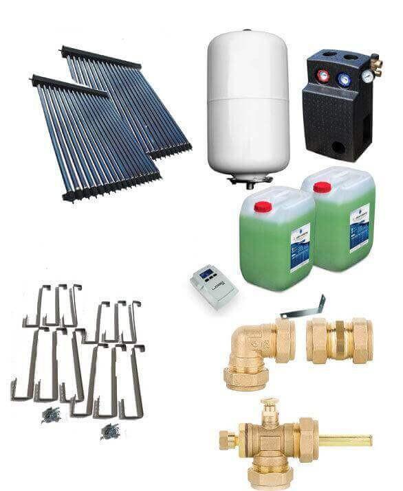 Solarpaket Röhrenkollektor HP22 Schrägdach 7,22 m² - GEMA Shop