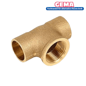 T - Stück mit 1/2" innen Gewinde zum löten - GEMA Shop