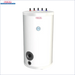Weißer zylindrischer Warmwasserspeicher 120 Liter mit Top-Anschlüssen und Temperaturregler